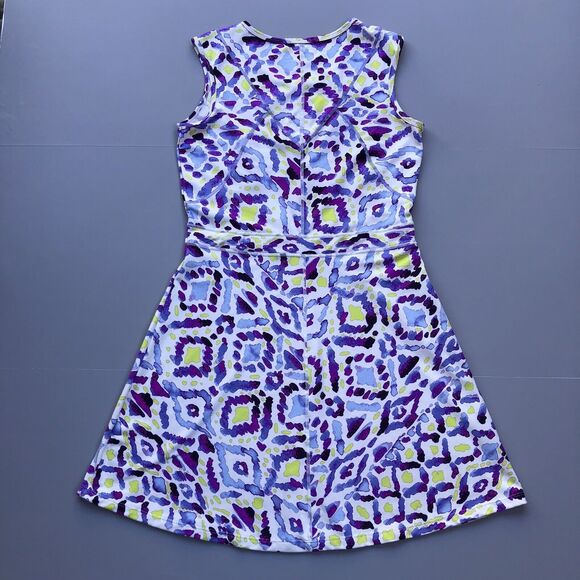 Title Nine Women Medium Sleeveless Dream Active Casual Athletic Dress Geometric - Picture 2 of 10